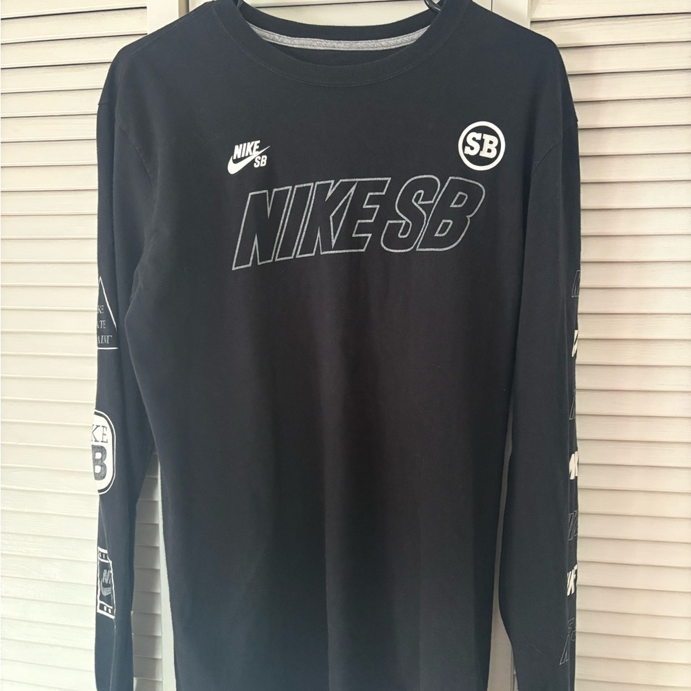 Nike SB Black Graphic Long Sleeve Tee